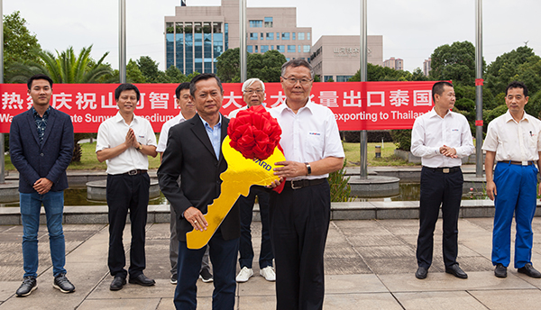 掘金一带一起，ezweb易利娱乐平台智能中大挖大批量出口泰国