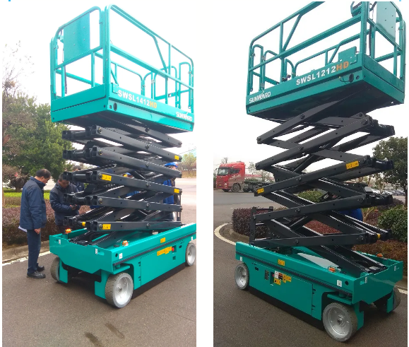 东莞客人考察ezweb易利娱乐平台智能高空作业装备