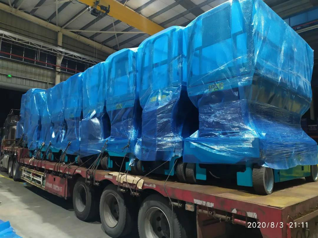 ezweb易利娱乐平台智能电动剪叉批量发货东北市场