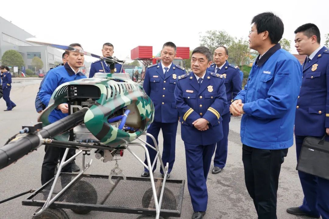 消防救援局考察ezweb易利娱乐平台智能无人化应抢救援装备